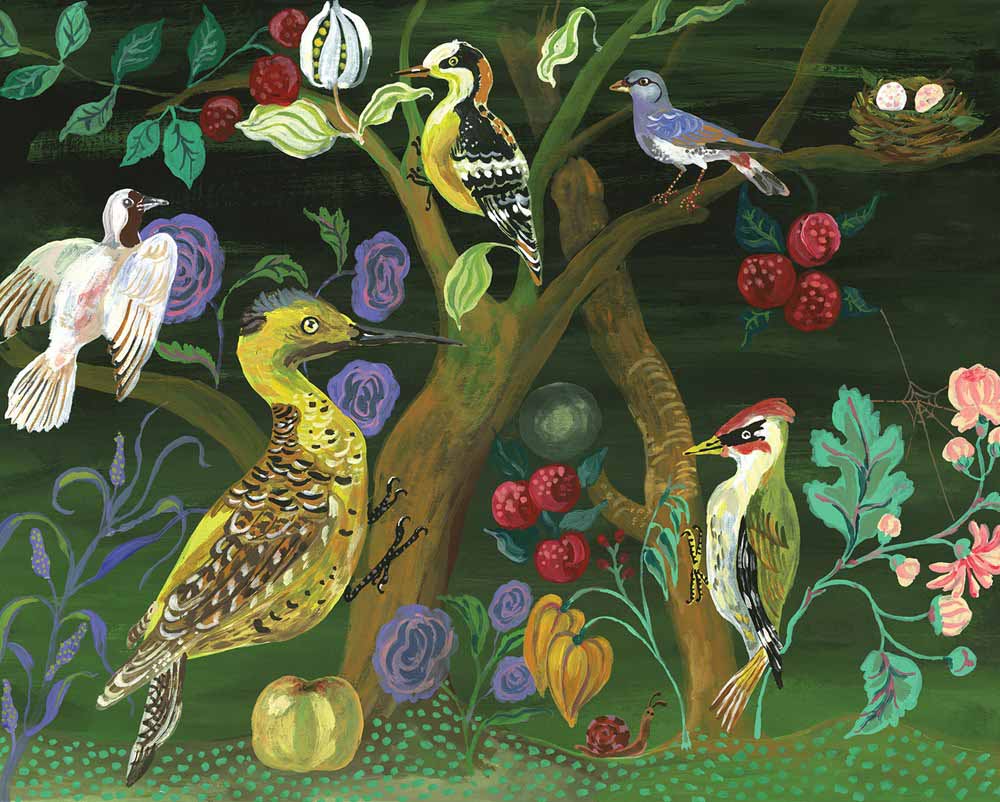 Nathalie Lété: Tree of Birds  Birds Jigsaw Puzzle