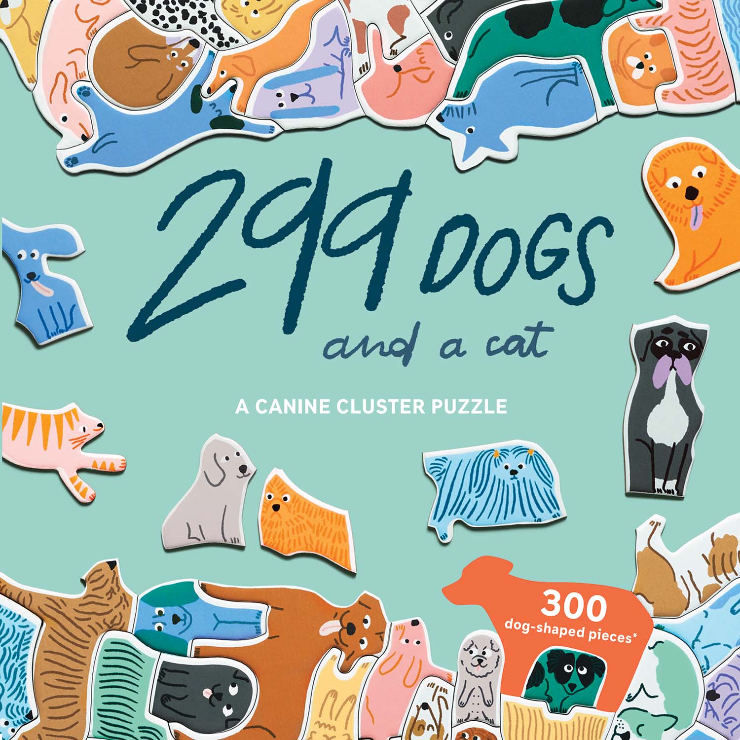 299 Dogs (and a Cat) Cats Jigsaw Puzzle