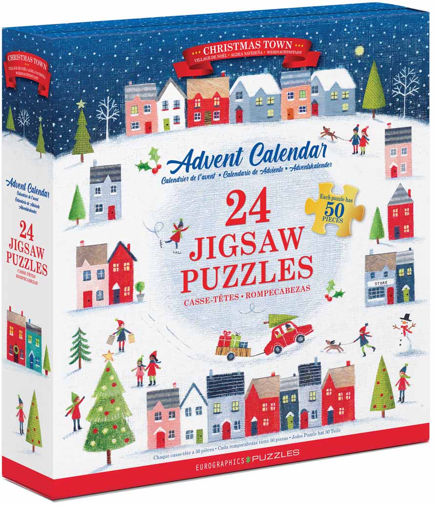 Puzzle Advent Calendar - Christmas Town Christmas Jigsaw Puzzle