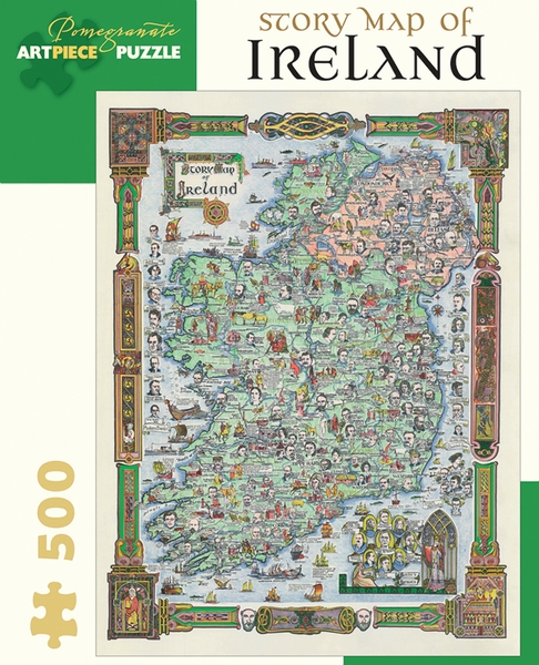 Story Map Of Ireland - Scratch and Dent Landmarks & Monuments Jigsaw Puzzle