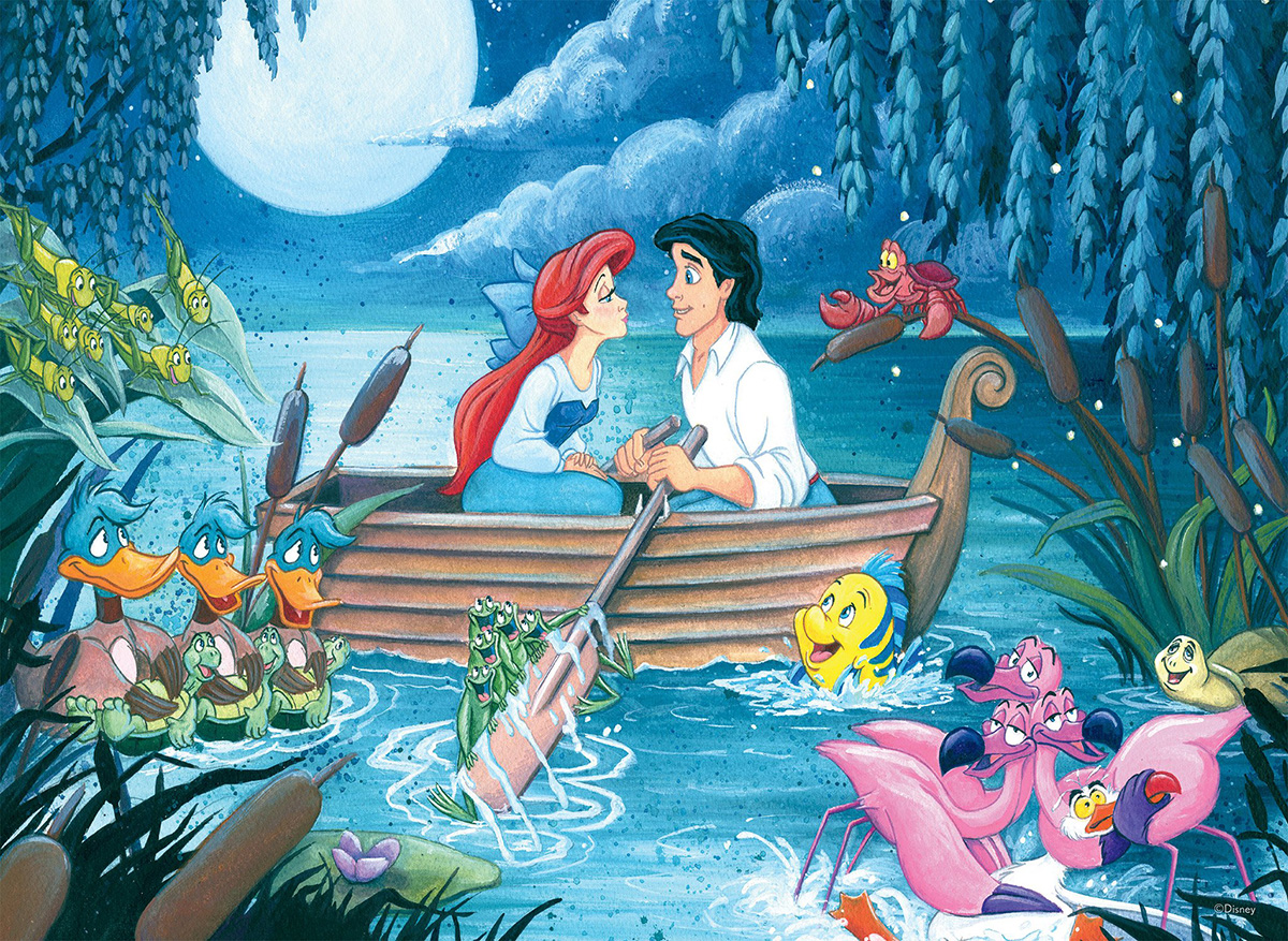The Little Mermaid Kiss the Girl - Scratch and Dent Disney Jigsaw Puzzle