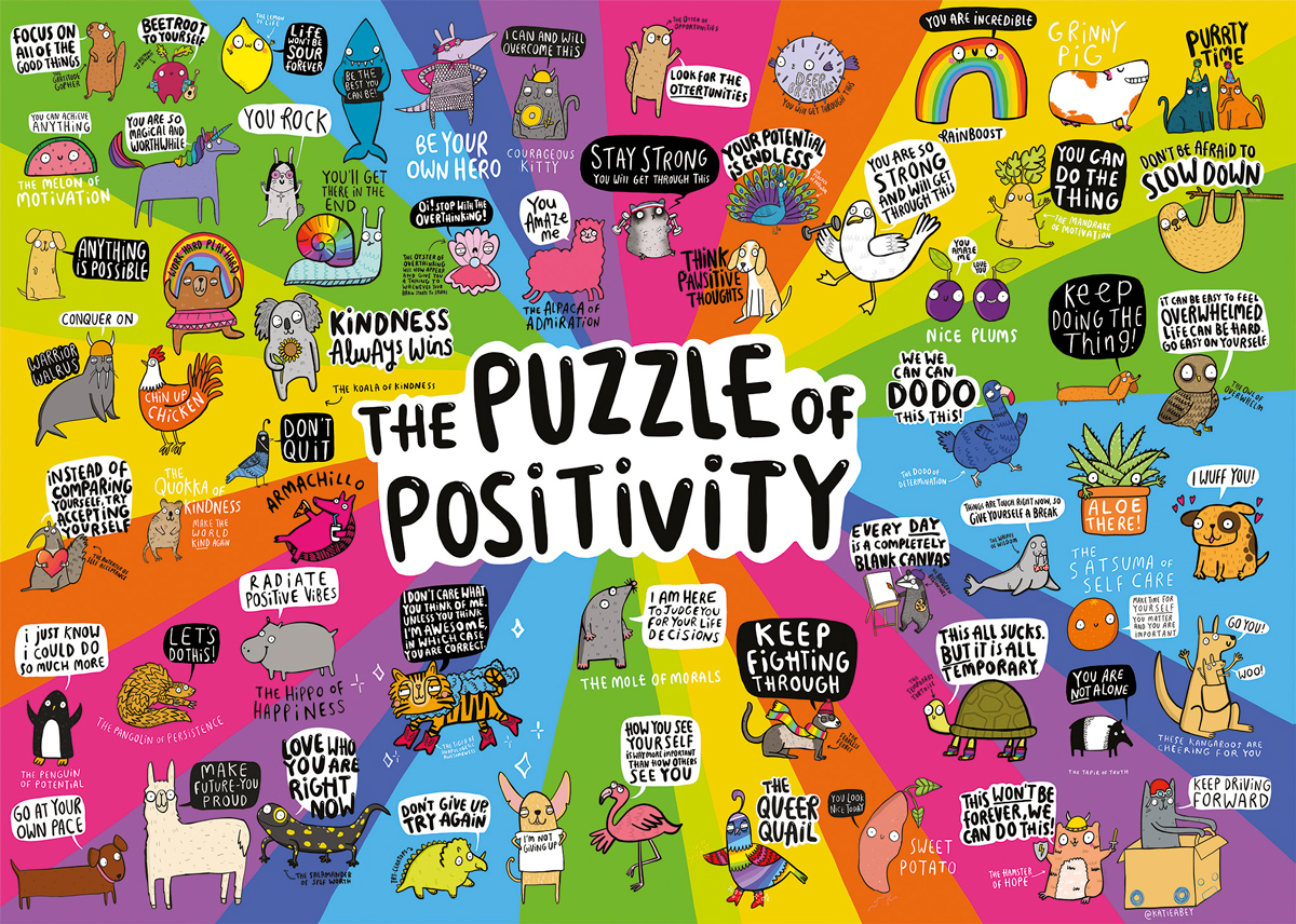Puzzle of Positivity Rainbow & Gradient Jigsaw Puzzle