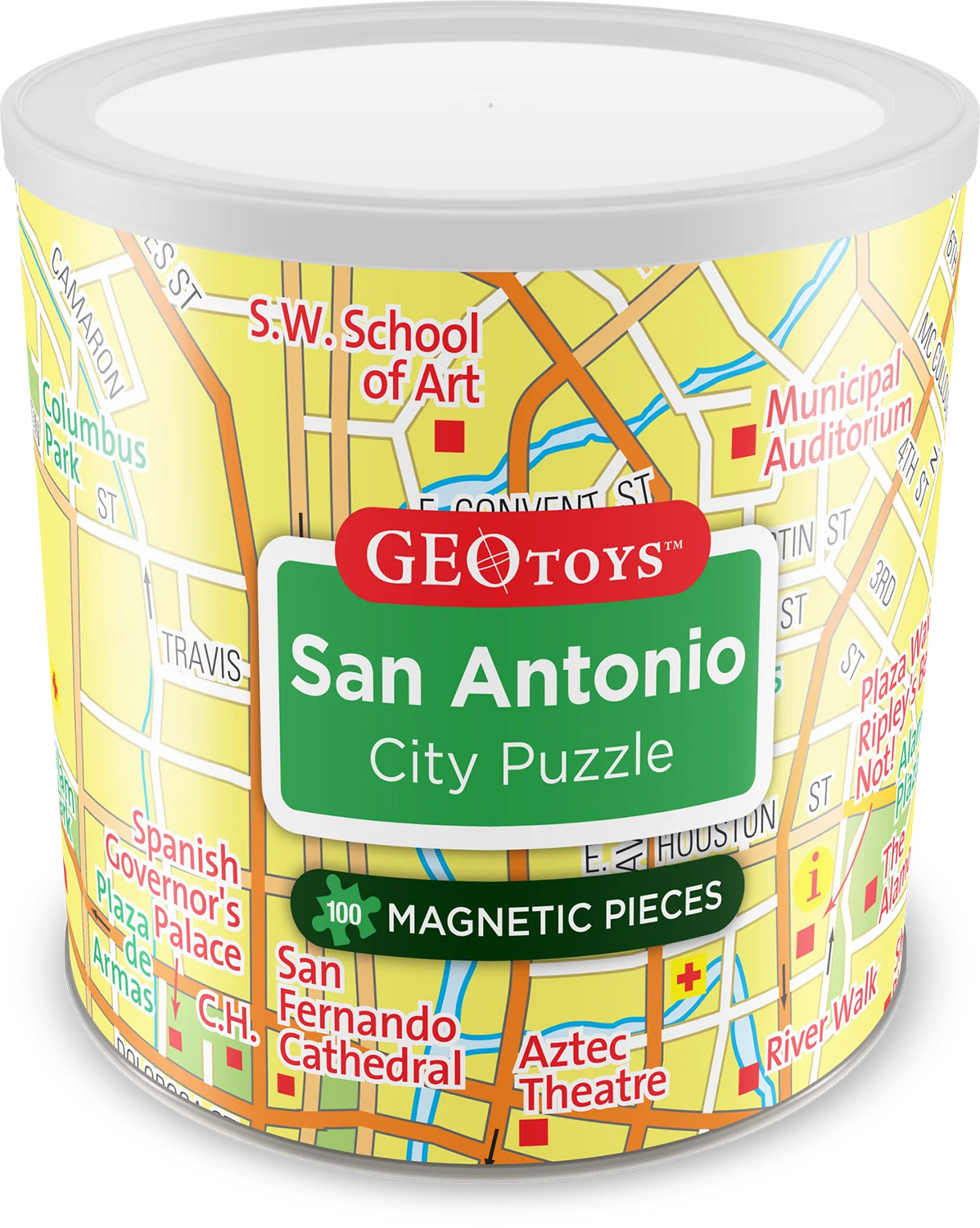 San Antonio - Magnetic Puzzle Jigsaw Puzzle