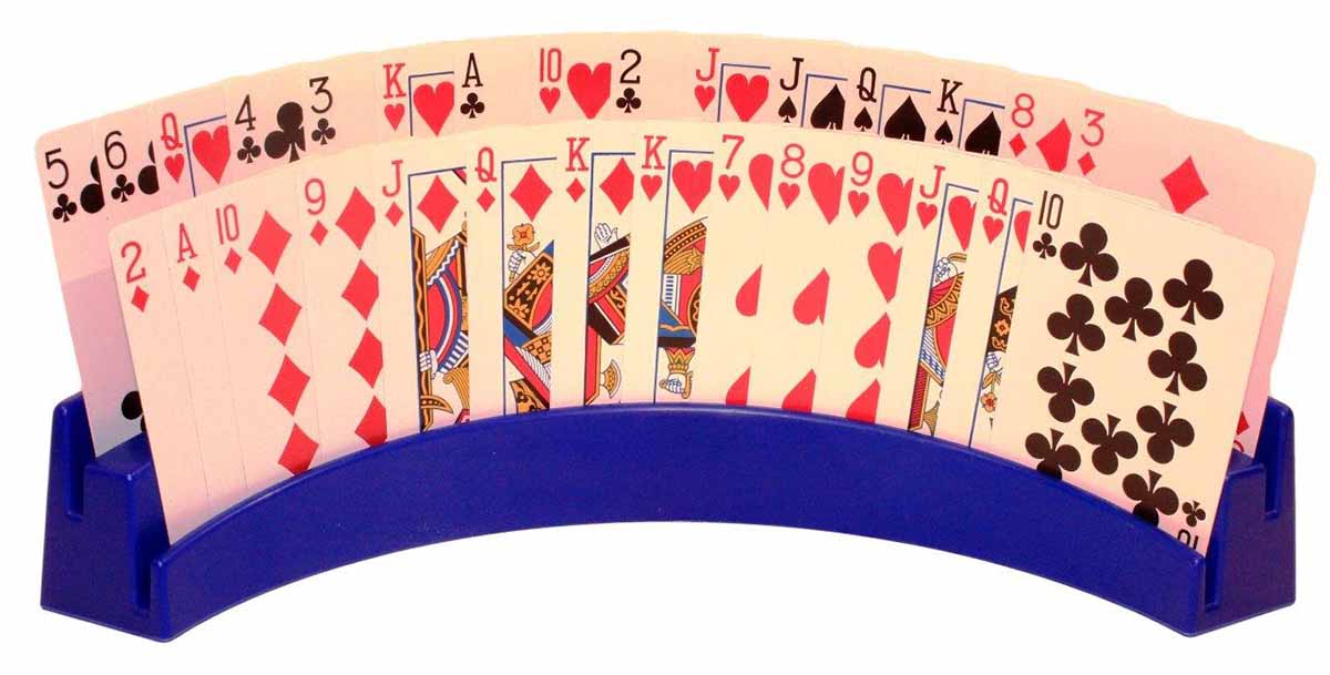Twin Tier - Playing Card Holder in Blue
