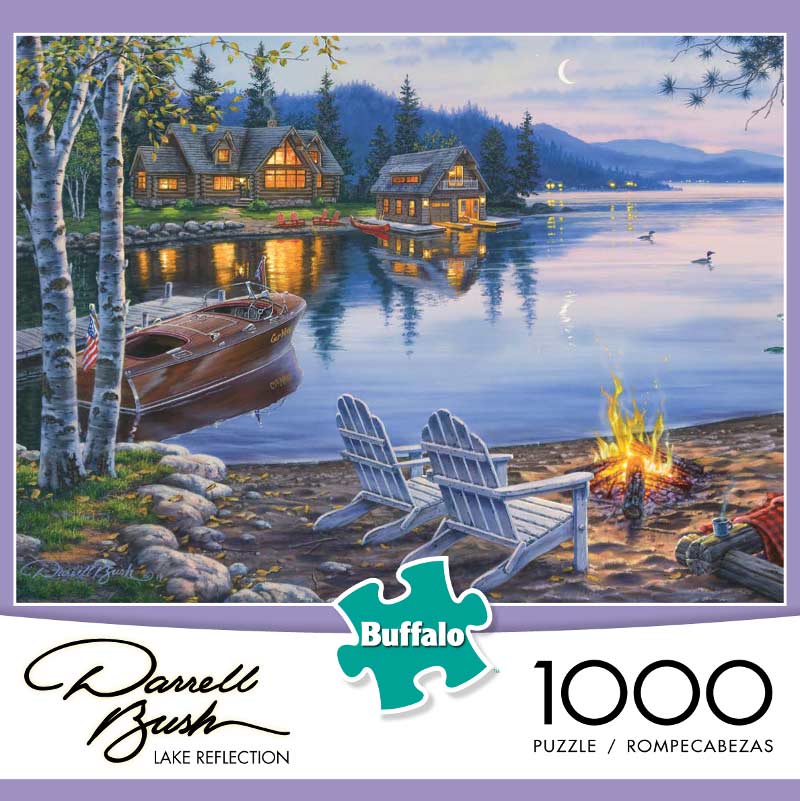 Lake Reflection - Scratch and Dent Boat Jigsaw Puzzle