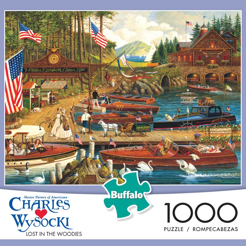 Lost in the Woodies - Scratch and Dent Boat Jigsaw Puzzle