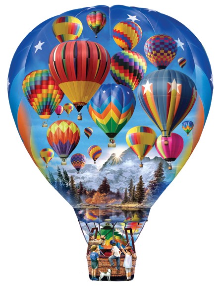 Hot Air Balloon Ride - Scratch and Dent Hot Air Balloon Shaped Puzzle