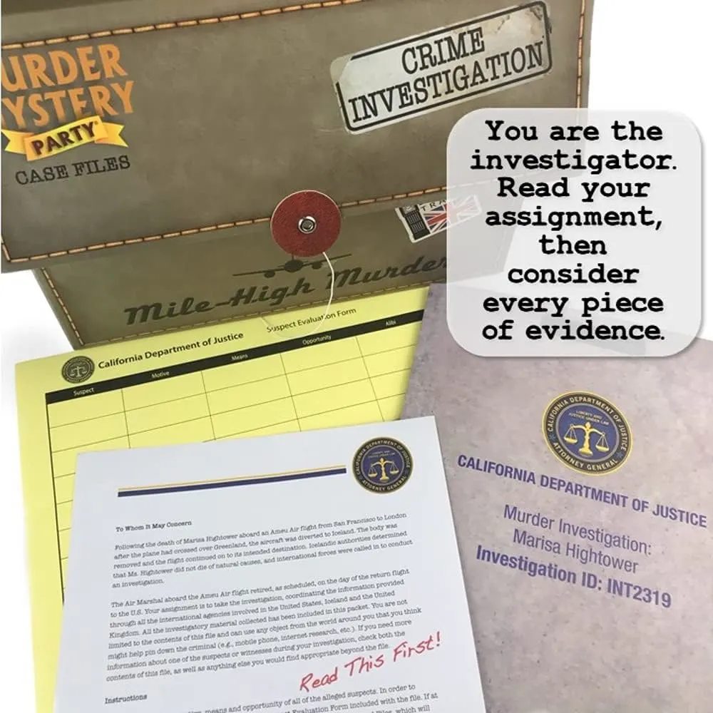 Murder Mystery Party Case Files: Mile High Murder