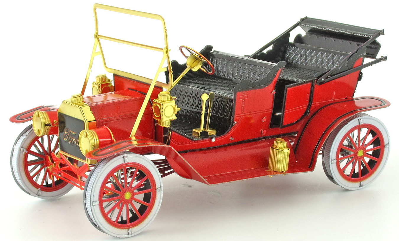 1908 Ford Model T Vehicle Red Vehicles 3D Puzzle