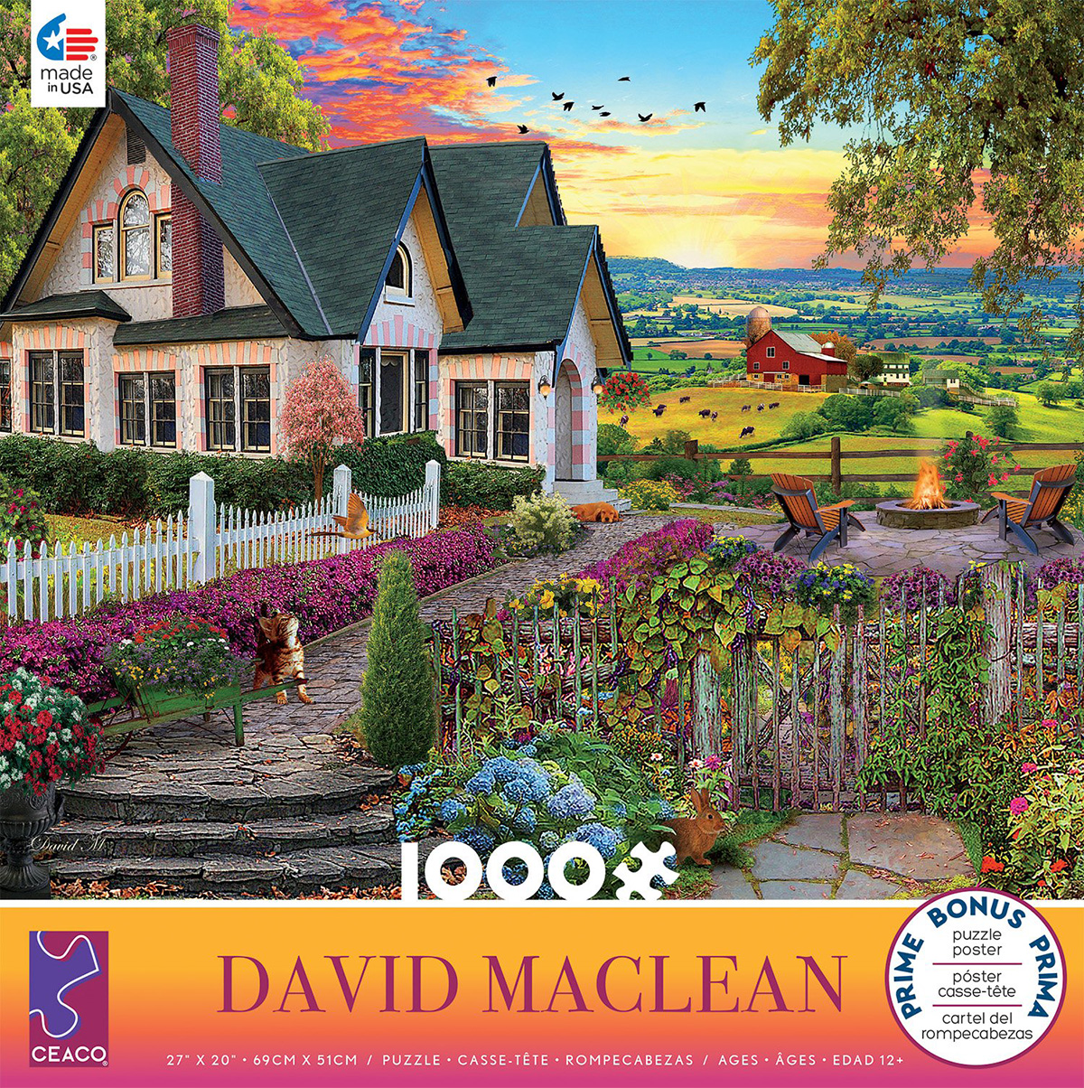 Hilltop View (1000 Piece David Maclean), 1000 Pieces, Ceaco | Puzzle ...