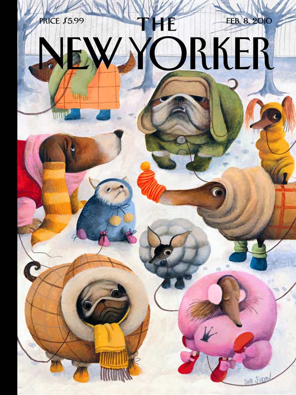 Baby It's Cold Outside (The New Yorker) - Scratch and Dent Dogs Jigsaw Puzzle