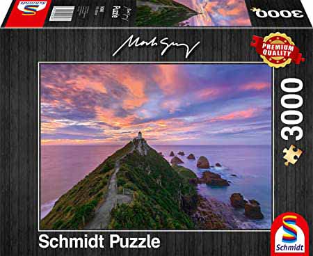 Nugget Point Lighthouse Mountain Jigsaw Puzzle