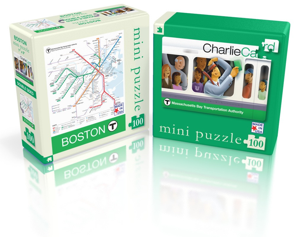 Boston T Mini Puzzle Maps & Geography Jigsaw Puzzle