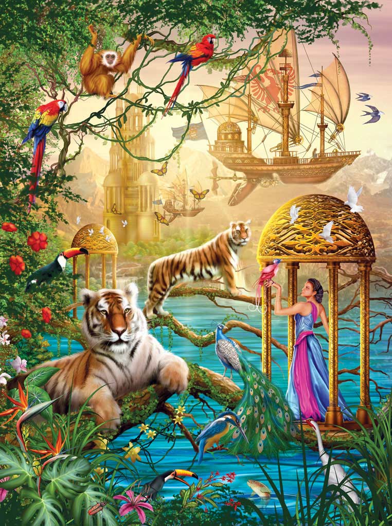 Deer of Spring Fantasy Jigsaw Puzzle By Ravensburger