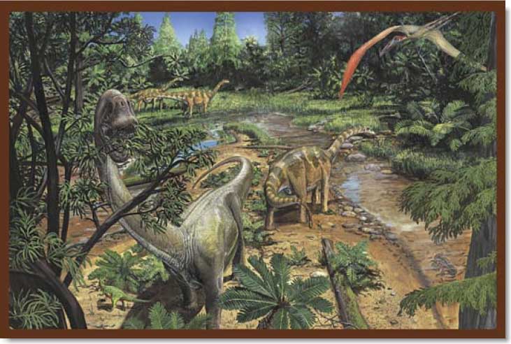 Land of Dinosaurs - 2 Dinosaurs Jigsaw Puzzle