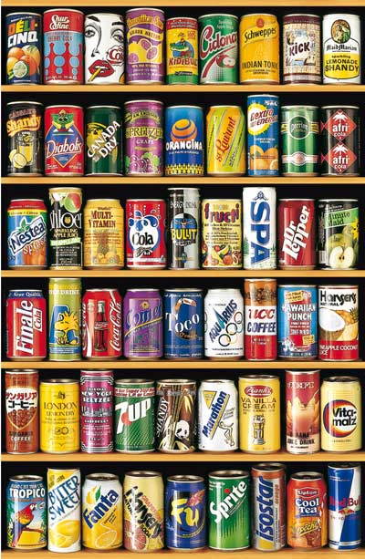 Cans (Mini) - Scratch and Dent Food and Drink Jigsaw Puzzle