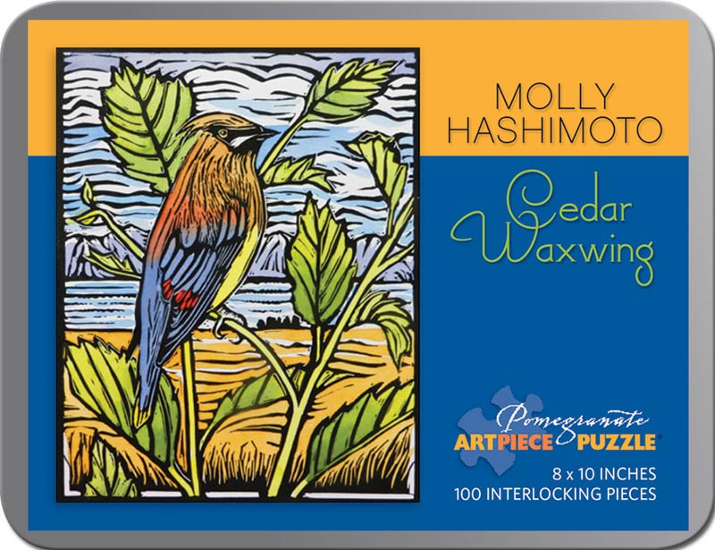 Cedar Waxing Mini Puzzle Birds Jigsaw Puzzle