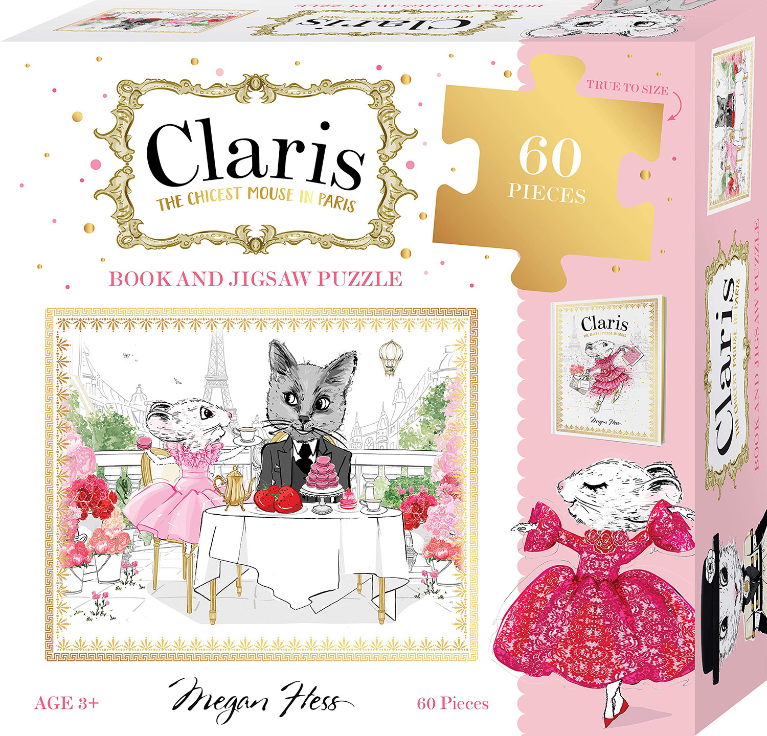 Claris Book & Puzzle Set Animals Jigsaw Puzzle