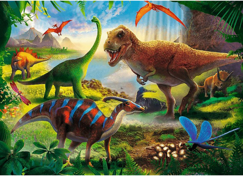 Frame Dinosaurs Dinosaurs Jigsaw Puzzle