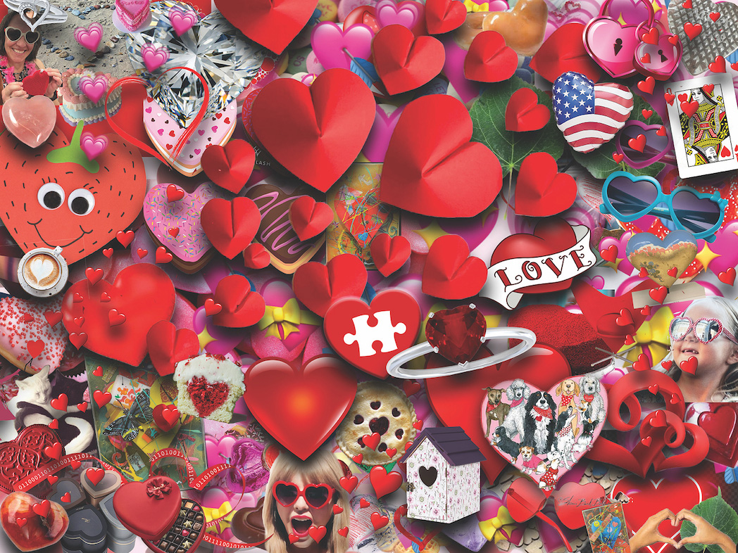 Hearts, Hearts, Hearts  Valentine's Day Jigsaw Puzzle