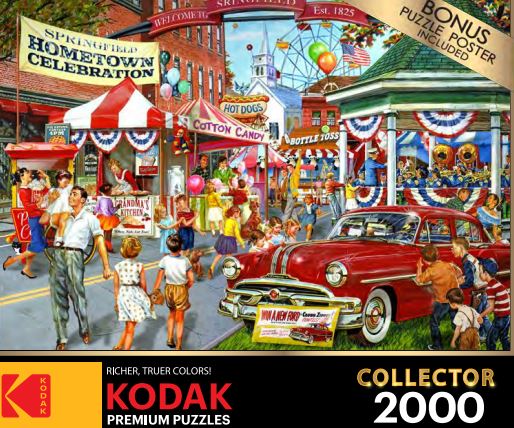 Hometown Celebration - Scratch and Dent Car Jigsaw Puzzle