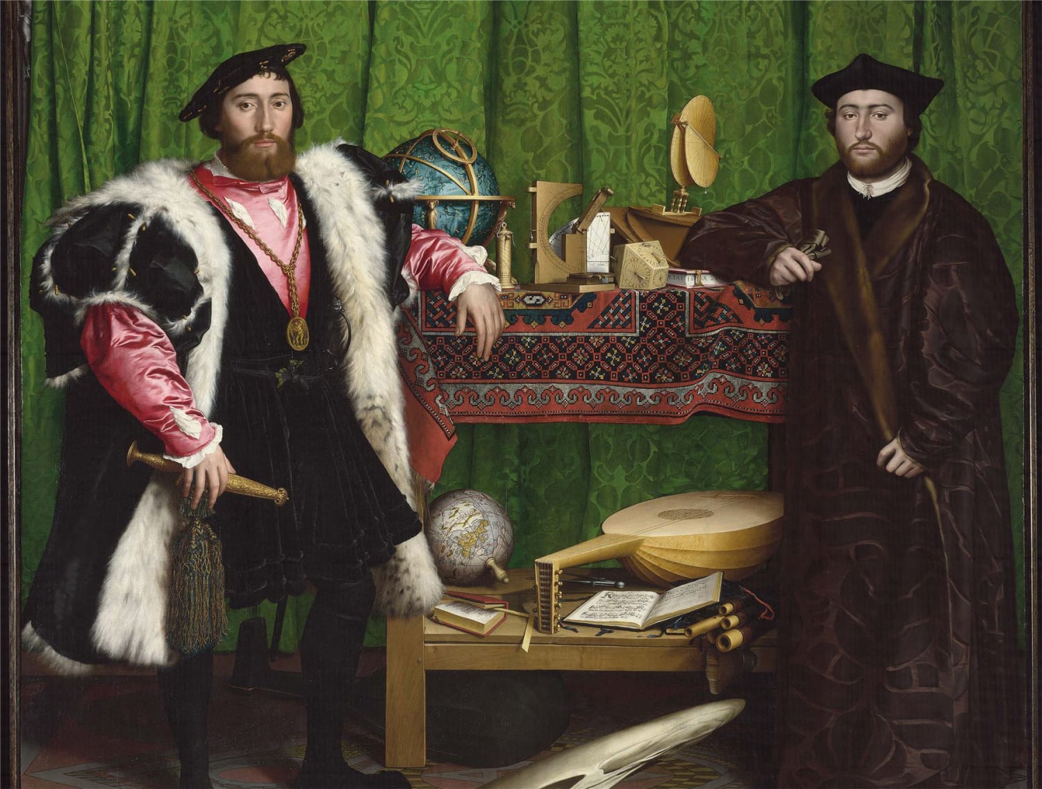 Jean de Dinteville and Georges de Selve - National Gallery Fine Art