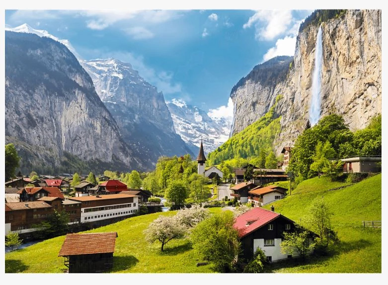 Lauterbrunnen, Switzerland, 3000 Pieces, Trefl | Puzzle Warehouse