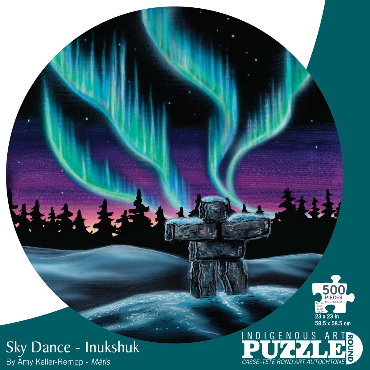 Sky Dance - Inukshuk Native American Jigsaw Puzzle