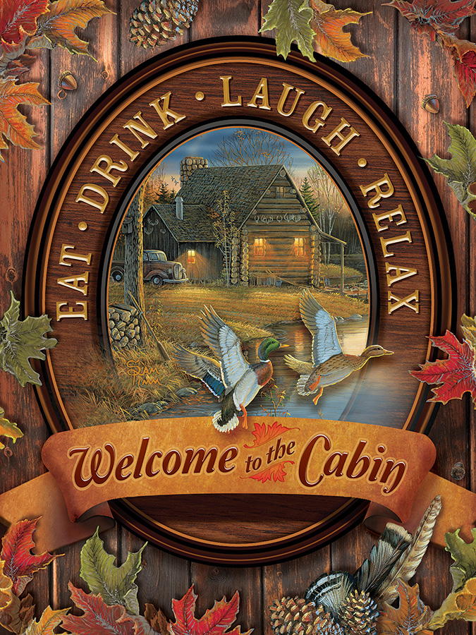 Welcome to the Cabin - Scratch and Dent Cabin & Cottage Jigsaw Puzzle