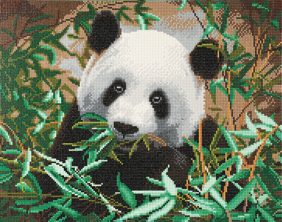 Hungry Panda Crystal Art Large Framed Kit, Crystal Art | Puzzle Warehouse