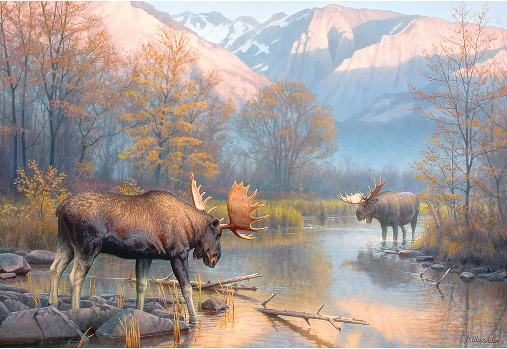Showdown at the Oxbow Mountain Jigsaw Puzzle
