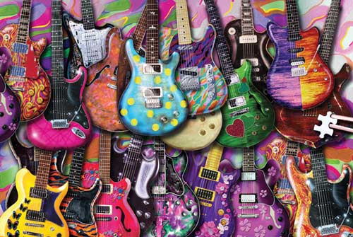 World's Smallest Jigsaw Puzzle -Six String Fling Mini Puzzle Music