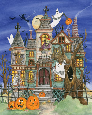 Haunted House - Scratch and Dent Fall Jigsaw Puzzle