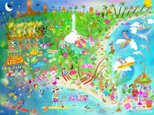 Tropical Dogs (Amanda Haley) Beach & Ocean By Ceaco