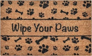Woven Door Mat Extra Thick Wipe Your Paws By Gift Solutions