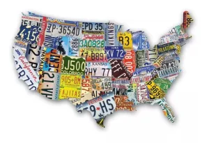 License Plates USA United States By TDC Games