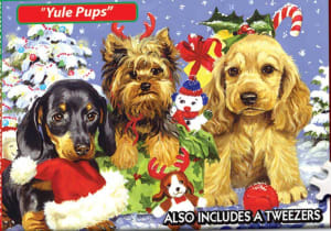 World's Smallest Jigsaw Puzzle -Yule Pups Christmas By TDC Games