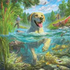 Gone Fishing Lakes & Rivers Jigsaw Puzzle By Ceaco