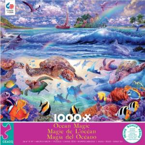 Ocean Magic - Turtles Galore - Scratch and Dent Reptile & Amphibian Jigsaw Puzzle By Ceaco