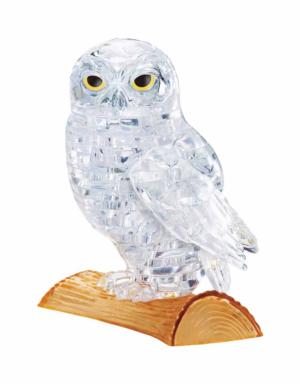 Owl (white) Birds Crystal Puzzle By Bepuzzled