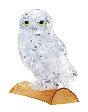 White Owl 3D Crystal Puzzle