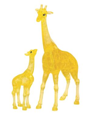 Giraffe & Baby Safari Animals Crystal Puzzle By Bepuzzled