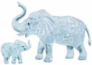 Elephant and Baby Original 3D Crystal Puzzle