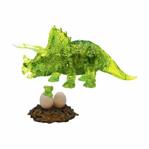 Triceratops with Baby Deluxe 3D Crystal Puzzle Dinosaurs By Bepuzzled