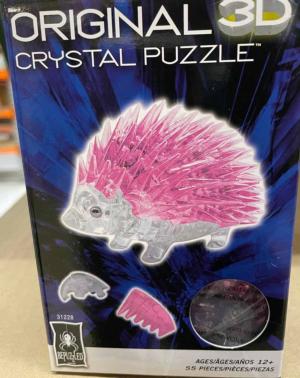 Hedgehog (pink) Animals Crystal Puzzle By Bepuzzled