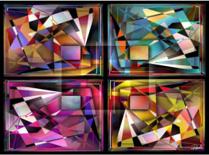 Bling Bling Abstract Pattern & Geometric By Jacarou Puzzles