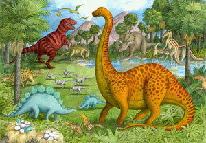Dinosaur Pals Landscape Children's Puzzles By Ravensburger
