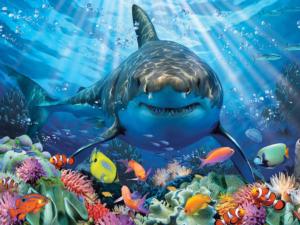Great White Shark Sea Life Lenticular Puzzle By Prime 3d Ltd