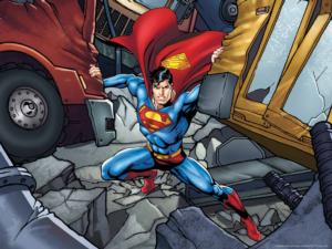 Superman Strength DC Comics Books & Reading Lenticular Puzzle By Prime 3d Ltd