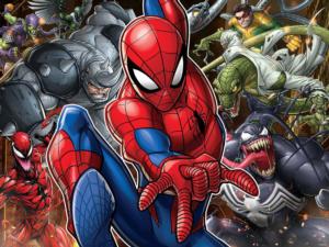 Spiderman Marvel Books & Reading Lenticular Puzzle By Prime 3d Ltd